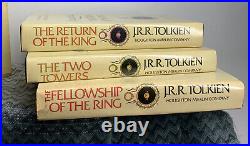 RARE Lord of the Rings Tolkien Box Set 1978 2nd Edition 3 Hardcover Books WithMaps