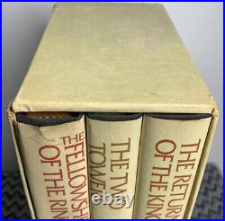 RARE Lord of the Rings Tolkien Box Set 1978 2nd Edition 3 Hardcover Books WithMaps