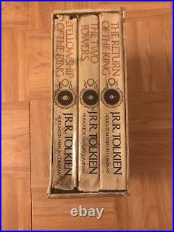 RARE Lord of the Rings Tolkien Box Set 1978 2nd Edition 3 Hardcovers