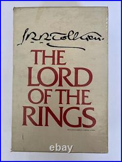RARE Lord of the Rings Tolkien Box Set 1978 2nd Edition 3 Hardcovers with Maps