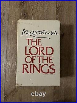 RARE Lord of the Rings Tolkien Box Set 1978 2nd Edition Hardcovers with Maps