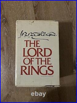 RARE Lord of the Rings Tolkien Box Set 1978 2nd Edition Hardcovers with Maps