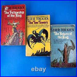 RARE The Lord of the Rings (Set of 3) J. R. R. Tolkien 1965 Ace Books SmPb VG