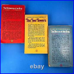 RARE The Lord of the Rings (Set of 3) J. R. R. Tolkien 1965 Ace Books SmPb VG