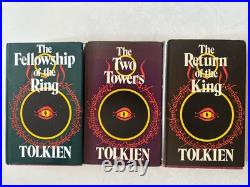 RARE The Lord of the Rings Tolkien 2nd Revised Edition 9th Print Hc Dj Maps 1974
