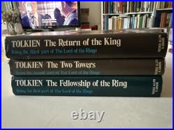 RARE The Lord of the Rings Tolkien 2nd Revised Edition 9th Print Hc Dj Maps 1974