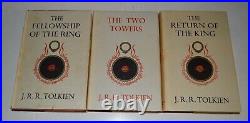 RARE Tolkien Lord Rings 1960 8-7-6 slipcase UK First 1Ed George Allen Unwin vg