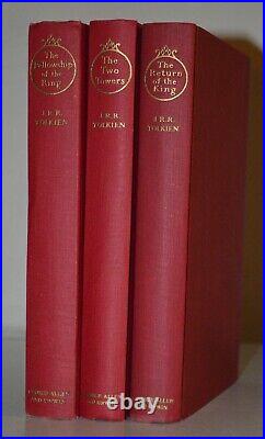 RARE Tolkien Lord Rings 1960 8-7-6 slipcase UK First 1Ed George Allen Unwin vg