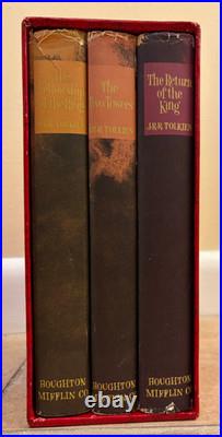 RARE VTG 1965 Lord Of The Rings RED BOX SET J. R. R. Tolkien 2nd Ed HC withMaps