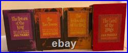 RARE VTG 1965 Lord Of The Rings RED BOX SET J. R. R. Tolkien 2nd Ed HC withMaps
