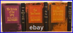 RARE VTG 1965 Lord Of The Rings RED BOX SET J. R. R. Tolkien 2nd Ed HC withMaps