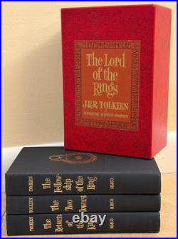 RARE VTG 1965 Lord Of The Rings RED BOX SET J. R. R. Tolkien 2nd Ed HC withMaps