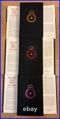 RARE VTG 1965 Lord Of The Rings RED BOX SET J. R. R. Tolkien 2nd Ed HC withMaps