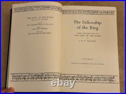 RARE VTG 1965 Lord Of The Rings RED BOX SET J. R. R. Tolkien 2nd Ed HC withMaps