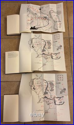 RARE VTG 1965 Lord Of The Rings RED BOX SET J. R. R. Tolkien 2nd Ed HC withMaps
