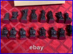 RARE Vintage Tolkien Enterprises Lord The Rings 1988 Chess Set Made England