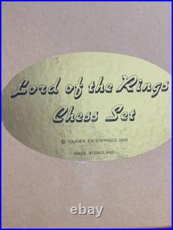 RARE Vintage Tolkien Enterprises Lord The Rings 1988 Chess Set Made England