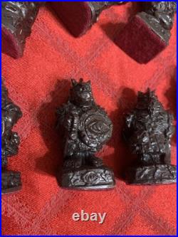 RARE Vintage Tolkien Enterprises Lord The Rings 1988 Chess Set Made England