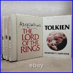 READ Lord Of The Rings Book Set Hardcover JRR Tolkien 2nd Edition Box Set withMaps