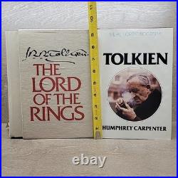 READ Lord Of The Rings Book Set Hardcover JRR Tolkien 2nd Edition Box Set withMaps