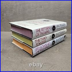 READ Lord Of The Rings Book Set Hardcover JRR Tolkien 2nd Edition Box Set withMaps