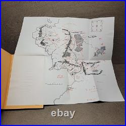 READ Lord Of The Rings Book Set Hardcover JRR Tolkien 2nd Edition Box Set withMaps