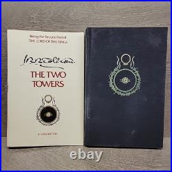 READ Lord Of The Rings Book Set Hardcover JRR Tolkien 2nd Edition Box Set withMaps