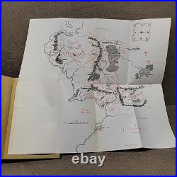 READ Lord Of The Rings Book Set Hardcover JRR Tolkien 2nd Edition Box Set withMaps