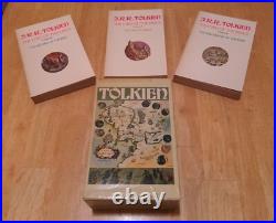 RaRe VinTagE 1977 LORD of RINGS TRILOGY BOX SET JRR Tolkien Ballantine PB LOTR
