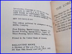 RaRe VinTagE 1977 LORD of RINGS TRILOGY BOX SET JRR Tolkien Ballantine PB LOTR