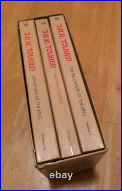 RaRe VinTagE 1977 LORD of RINGS TRILOGY BOX SET JRR Tolkien Ballantine PB LOTR