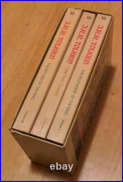RaRe VinTagE 1977 LORD of RINGS TRILOGY BOX SET JRR Tolkien Ballantine PB LOTR