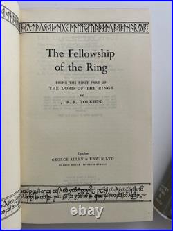 Rare 1966 2nd Ed 1st Impression Lord Of The Rings Trilogy J R R Tolkien