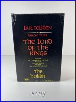 Rare 1984 Tolkien Box Set Unwin Great Britain Paperback Heroic Tales LOTR Hobbit