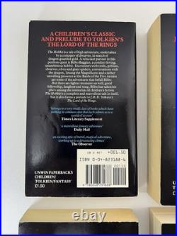 Rare 1984 Tolkien Box Set Unwin Great Britain Paperback Heroic Tales LOTR Hobbit