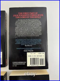 Rare 1984 Tolkien Box Set Unwin Great Britain Paperback Heroic Tales LOTR Hobbit