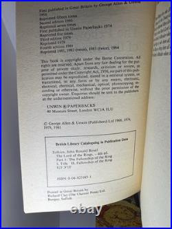 Rare 1984 Tolkien Box Set Unwin Great Britain Paperback Heroic Tales LOTR Hobbit