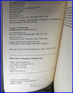Rare 1984 Tolkien Box Set Unwin Great Britain Paperback Heroic Tales LOTR Hobbit