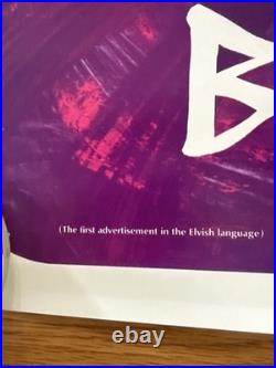 Rare! First Elvish Language Poster! 1970-73 Lord Of The Rings J R R Tolkien