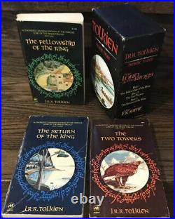 Rare J. R. R Tolkien Lord of the rings box set (famous heroic tales Canadian) 1977