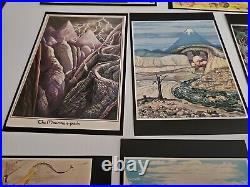 Rare Tolkien Illustrated Cards Lord of the Rings The Hobbit George Allen & Unwin