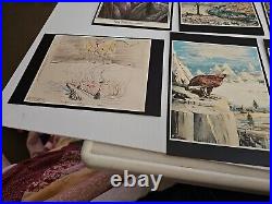 Rare Tolkien Illustrated Cards Lord of the Rings The Hobbit George Allen & Unwin