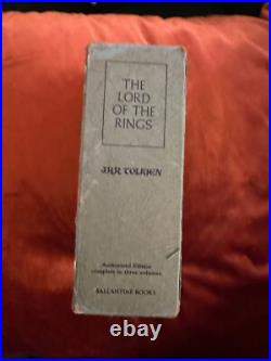 Rare Tolkien Lord of the Rings Trilogy 1965 Paperback Box Set in Original Green