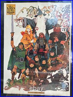 Rare Vintage 1978 LORD OF THE RINGS Movie Poster JRR Tolkien animated movie