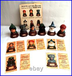 Rare Vintage 1978 Tolkien Lotr Lord Of The Rings Finger Puppet Complete Set