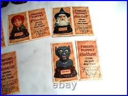 Rare Vintage 1978 Tolkien Lotr Lord Of The Rings Finger Puppet Complete Set