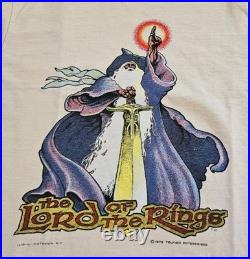 Rare Vintage 70s Tolkien Lord Of The Rings Gandalf 1978 T Shirt Small