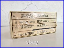 Sealed LORD OF THE RINGS 1973 JRR Tolkien GOLD FOIL Collectors Box Set 4 Books