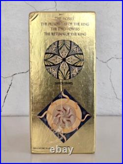Sealed LORD OF THE RINGS 1973 JRR Tolkien GOLD FOIL Collectors Box Set 4 Books