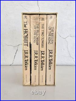 Sealed LORD OF THE RINGS 1973 JRR Tolkien GOLD FOIL Collectors Box Set 4 Books